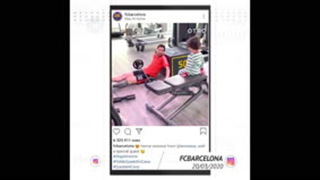 Confinés, les athlètes s'entraînent en famille