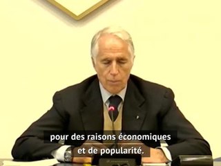 Coronavirus - Malago (CIO) : "Le football doit subir les mêmes mesures que les autres sports"