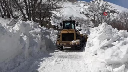 Muş'ta karla mücadele çalışması sürüyor