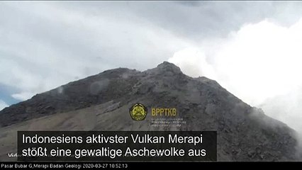 Vulkan in Indonesien stößt 5000 Meter hohe Aschewolke aus