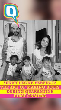 Sunny Leone is Perfecting Her Roti Making Skills During Quarantine