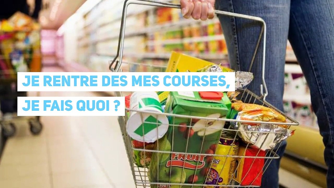 CORONAVIRUS : Je rentre des mes courses, je fais quoi ?