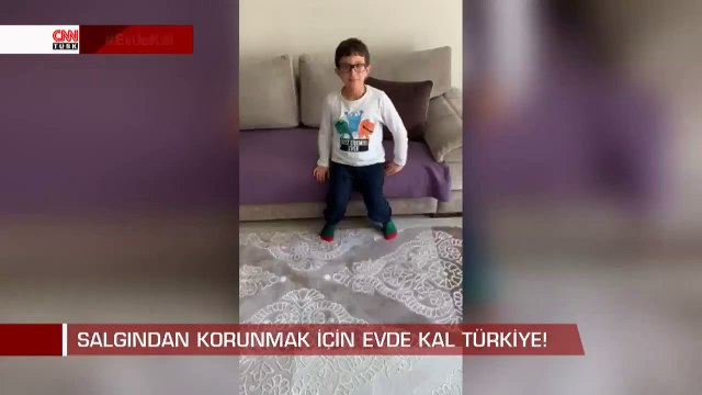 Babamı görmem için sizin #EvdeKal'manız gerekiyor