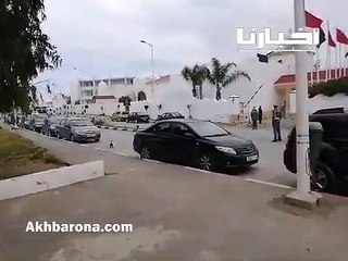 من أمام الفندق الذي كان يقطن به السعودي المشتبه إصابته بفيروس كورونا