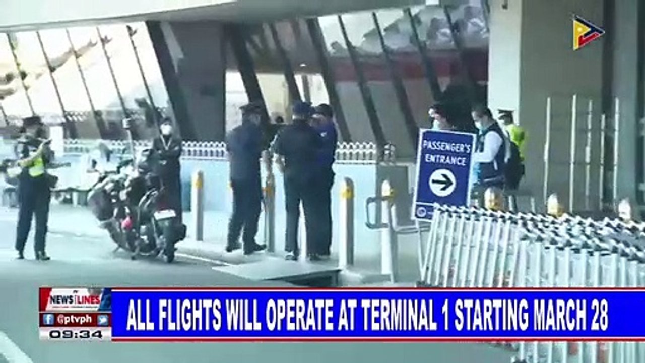 All flights will operate at Terminal 1 starting March 28