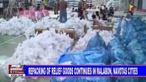Repacking of relief goods continues in Malabon, Navotas Cities