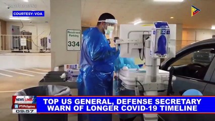 Top US general, defense secretary warn of longer CoVID-19 timeline