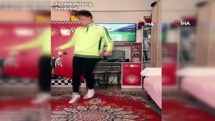 Genç sporcuların 'Evde kal Elazığ' klibine Melih Demiral'dan destek