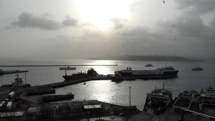 Ukrayna'dan Haydarpaşa Limanına gelen gemide korona hareketliliği