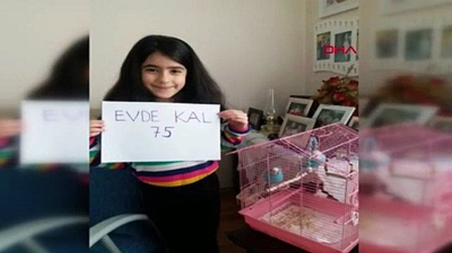 Gelibolu da ana sınıfı öğrencileri kliple evde kal mesajı verdi