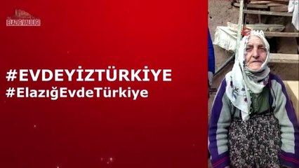 Elazığlı yaşlılardan "Evimdeyim Türkiye" klibi