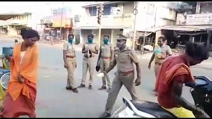 Indian police pour turmeric water on lockdown violators in southern India