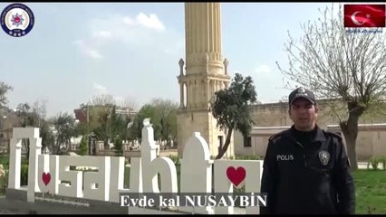 Nusaybin polisi Türkçe ve Kürtçe "Evde kal" klibi çekti