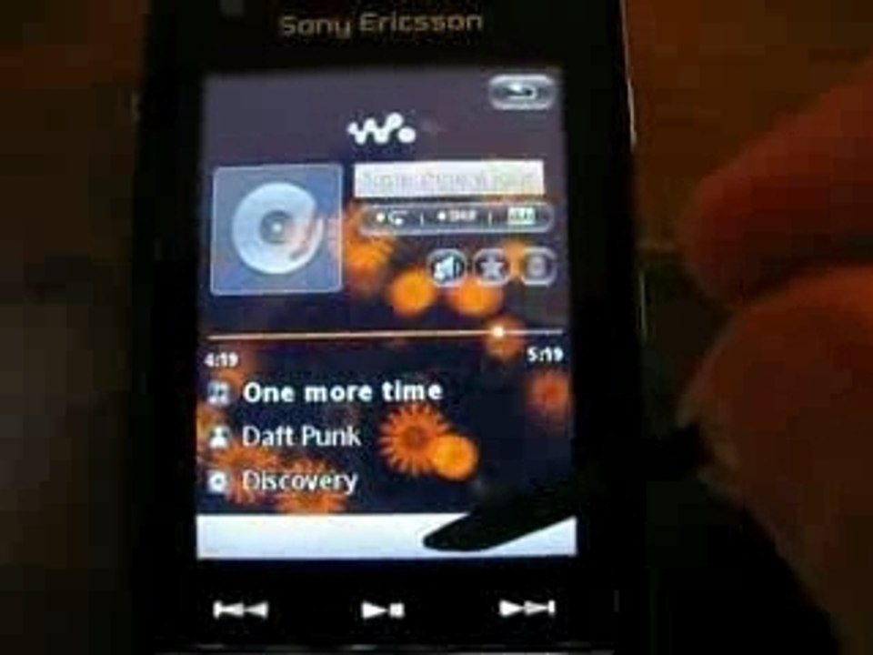 Nouvelle Interface Walkman w960i