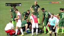 Abdelhak Nouri se desmaya en el partido Werder Bremen vs Ajax 2-1