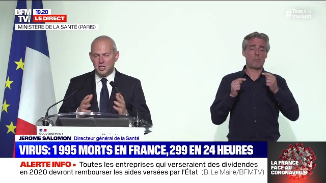 Jérôme Salomon (Directeur général de la Santé) : un taux de positivité de 30% sur les tests coronavirus réalisés en laboratoire