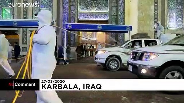 Iraq's holy city Karbala disinfected as coronavirus hits religious tourism