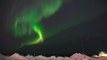 Northern lights dazzle night sky in Alaska