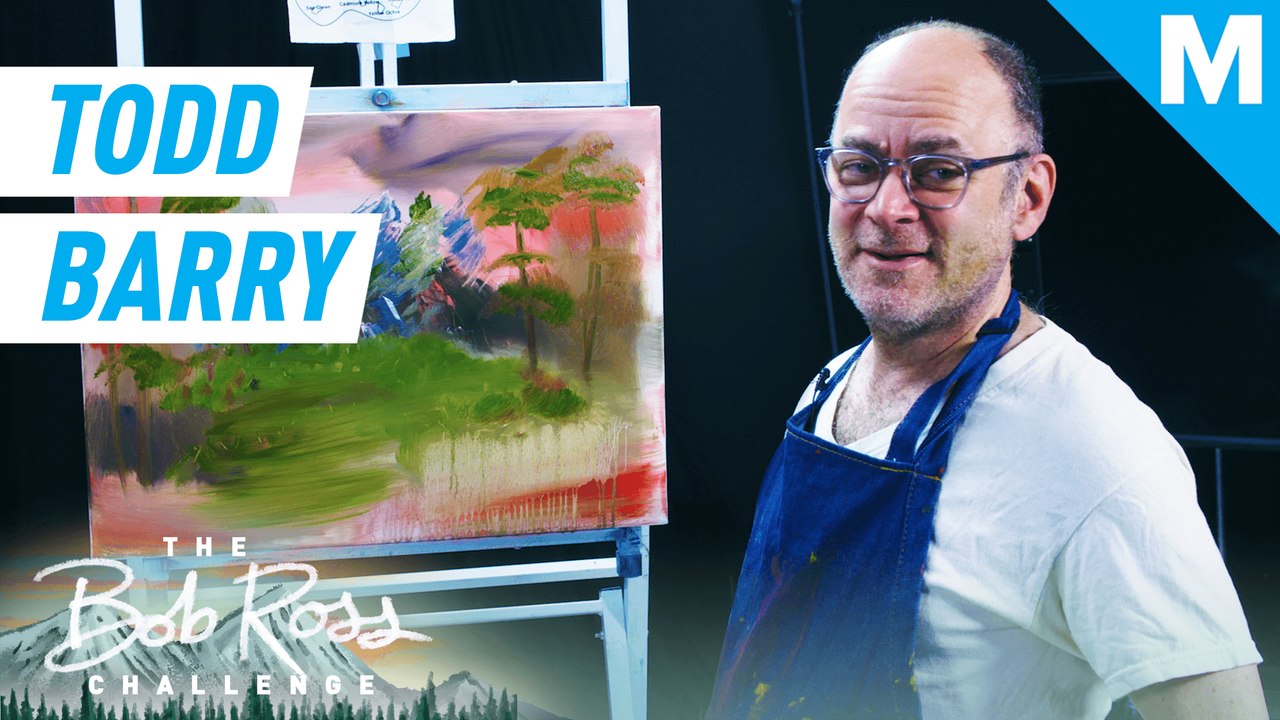 Stand-up comedian Todd Barry is in awe of Bob Ross — The Bob Ross Challenge