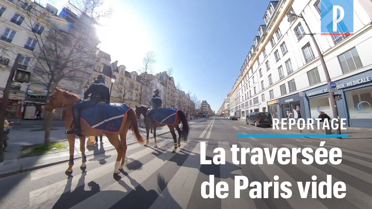 Nous avons traversé Paris vidé de ses habitants