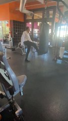 Older Gentleman is Getting in Shape for Coronavirus