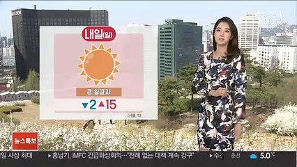 [날씨] 오후까지 쌀쌀…먼지농도 좋음~보통