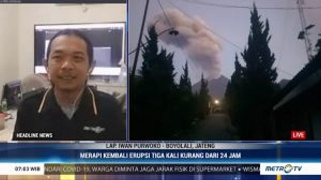 Kurang dari 24 Jam, Gunung Merapi Sudah Erupsi 3 Kali