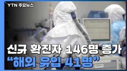 신규 확진자 146명, 일주일 사이 최대..."해외 유입 41명" / YTN