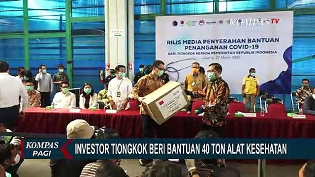 Bantu Tangani Corona, China Berikan Bantuan 40 Ton Alkes