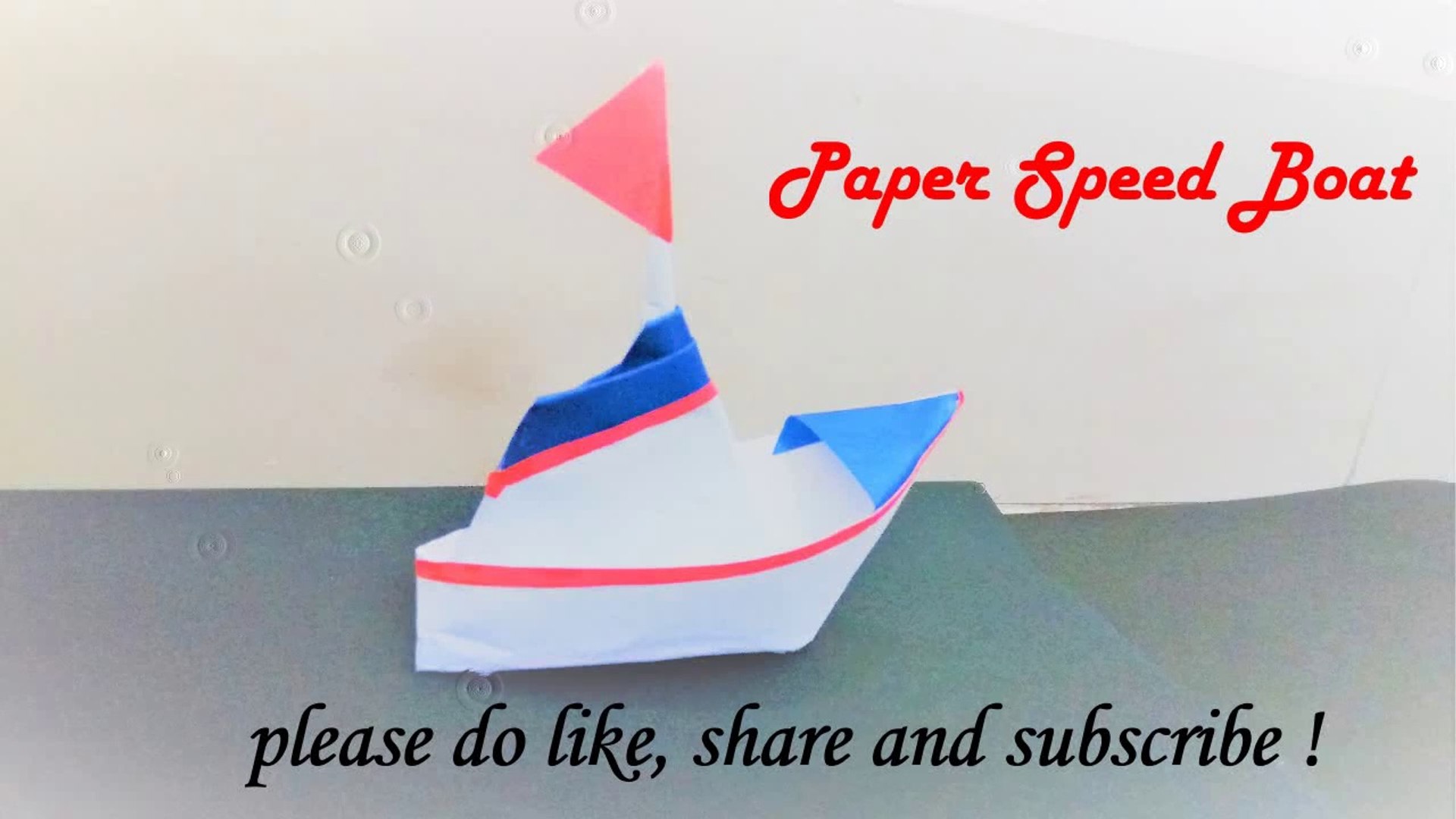 How To Make A Paper Motor Boat O Make A Paper Boat That Floats | Make
