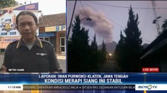 Pascaerupsi, Gunung Merapi Kembali Stabil
