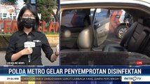 Cegah Penyebaran Covid-19, Ratusan Kendaraan Dinas Ditlantas Polda Metro Jaya Disemprot Disinfektan