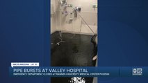 Pipe bursts at Valley hospital