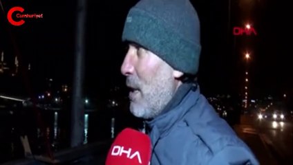 Galata Köprüsü'nde balık tutmayı sürdürdüler