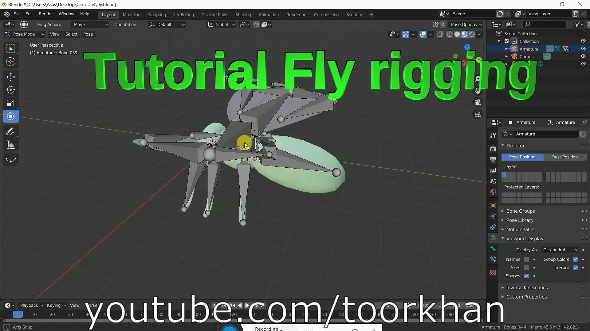 Tutorial Fly Rigging, Blender Tutorial Insect rig, Evee 6 Legs rigging, How  to rig, Toorkhan - dailymotion - video Dailymotion