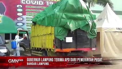 GUBERNUR LAMPUNG TERIMA APD DARI PEMERINTAH PUSAT