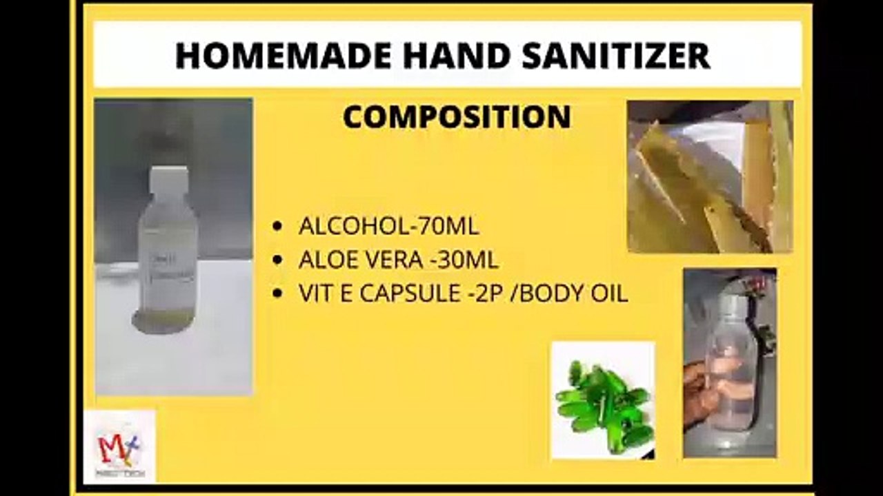 HOMEMADE HAND SANITIZER
