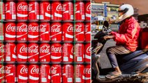 Lock Down : Food Delivery Boy Deliveries 70 Cans Of Coke For One Man