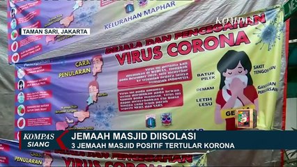 3 Jemaah Positif Corona, Ratusan Orang Diisolasi di Masjid Kebon Jeruk