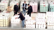 2 milyon liralık sahte dezenfektan ve şampuan ele geçirildi