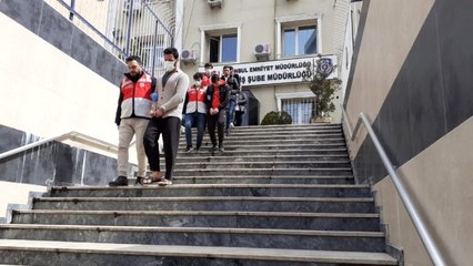 Dolandırıcılık şüphelileri "korona virüs" önlemiyle adliyeye sevk edildi