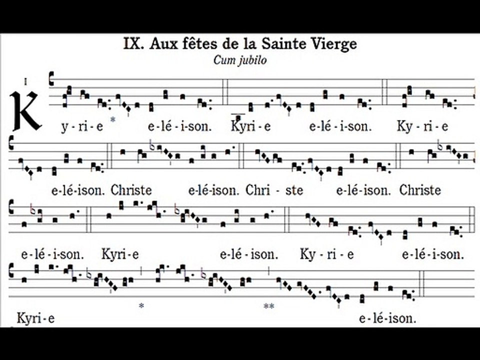 Kyrie Missa IX, Cum Iubilo