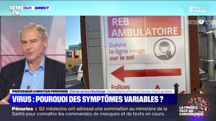 Coronavirus: "On commence à voir des personnes guéries qui une ou deux semaines après redémarrent des symptômes", raconte le Pr Perronne