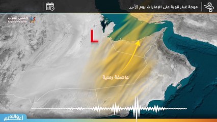 الامارات | نشرة سوتية - موجة غبار على الامارات الاحد 29-3-2020