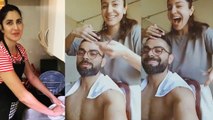 Virat Kohli allows his wife anushka to cut his Hair | Katrina Kaif into Household Works