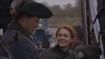 Outlander S4 - BtS with Jamie helping Brianna [Sub Ita]
