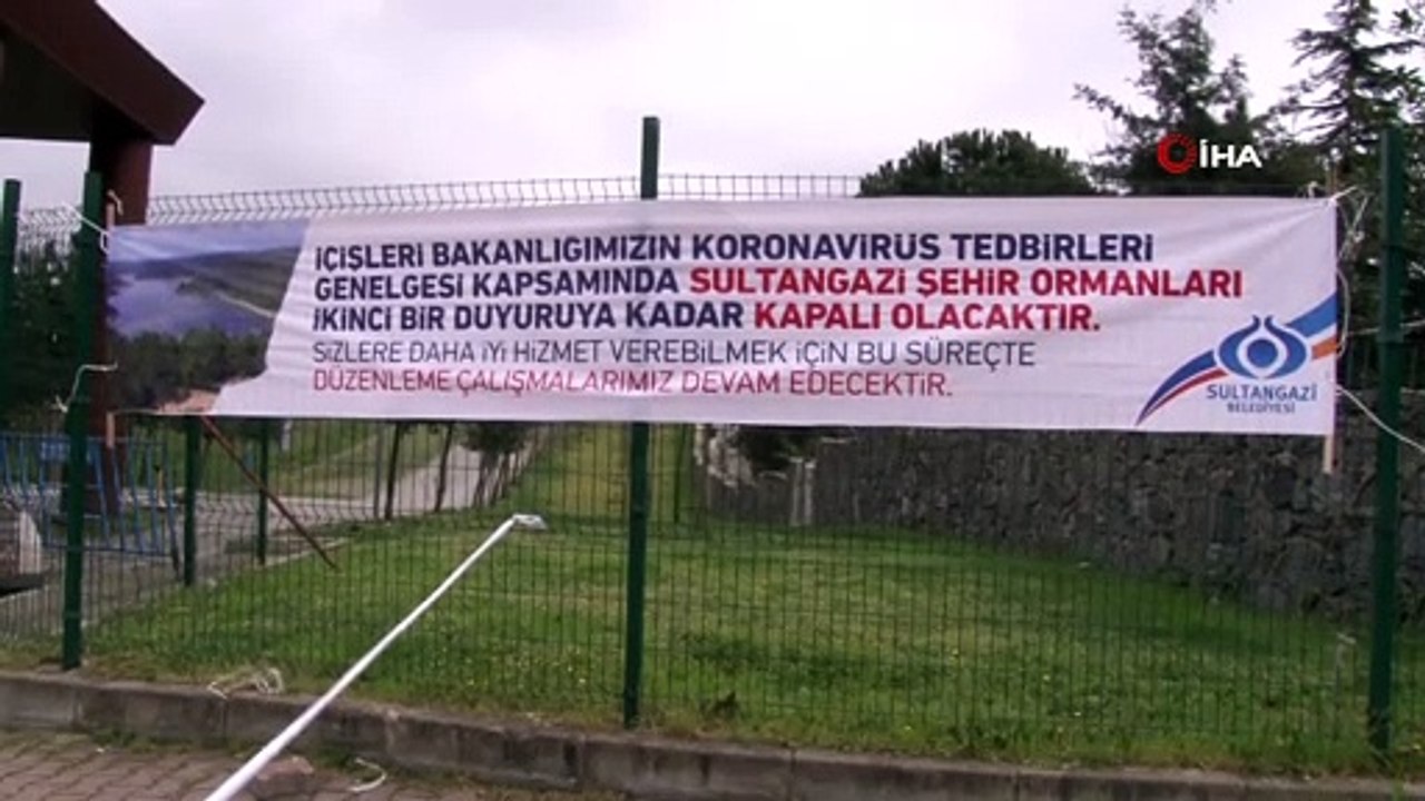 Sultangazi’de piknik alanları korona virüs nedeniyle kapatıldı