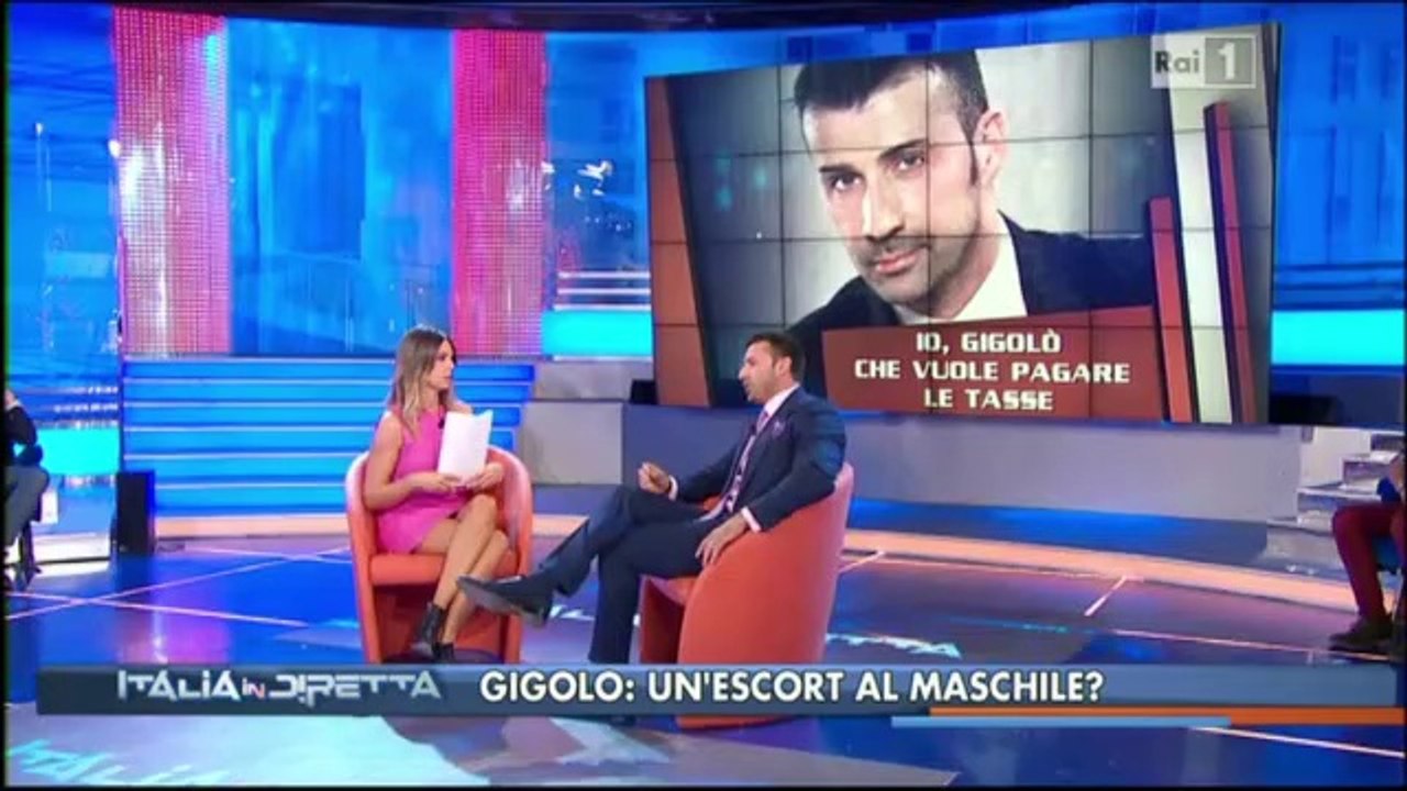 Roy Gigolo ospite a La vita in diretta Rai 1