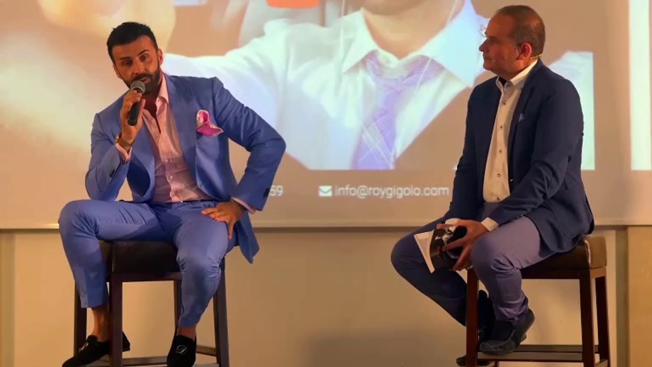 Roy Gigolo ospite ad un meeting di marketing e successo