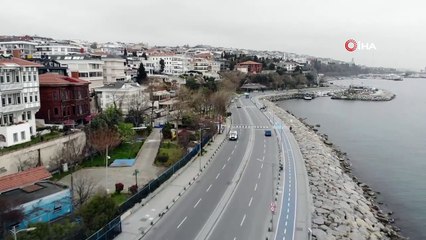 Koronavirüs Nedeniyle Boş Kalan Salacak Sahili Havadan Görüntülendi